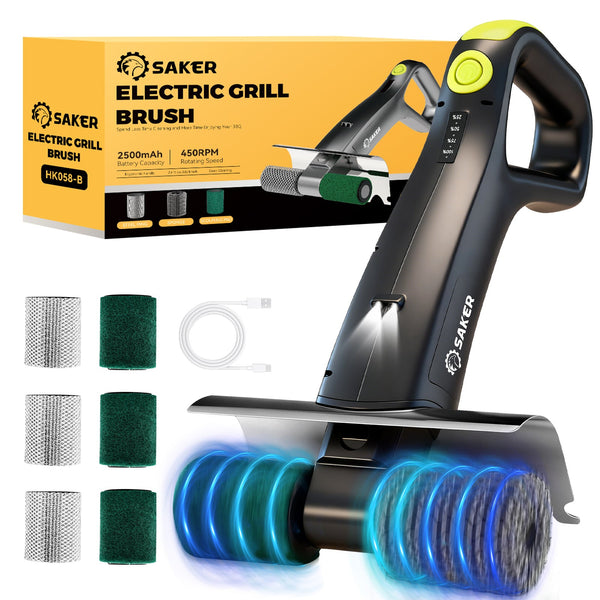 Saker® Electric Grill Brush for Outdoor Grill