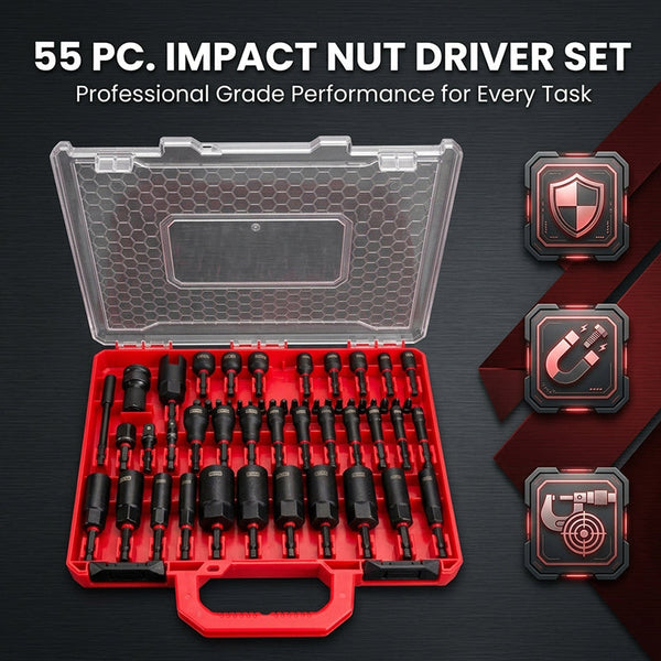 Sakerplus® Magnetic Impact Nut Driver Set