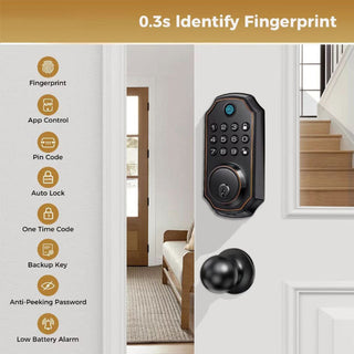 Sakerplus® Smart Keyless Entry Door Lock System