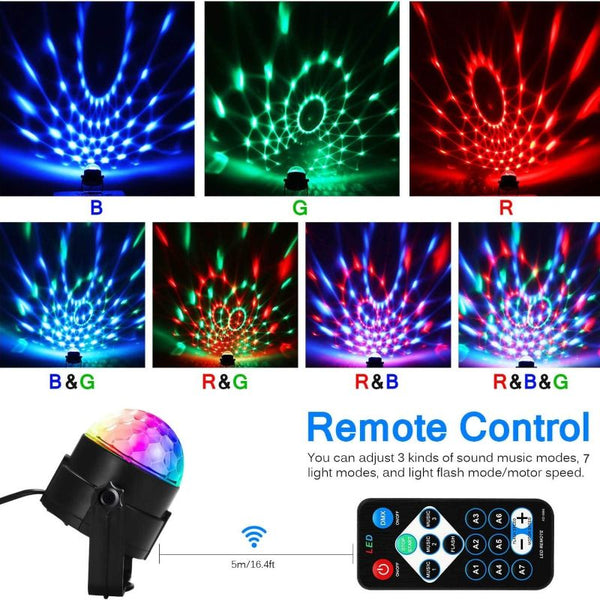 Sakerplus® Remote Control Disco Party Light