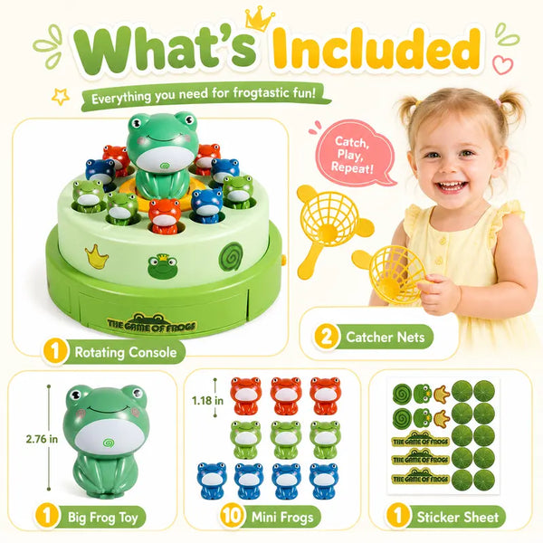 Sakerplus® Kids Frog Bounce And Catch Game
