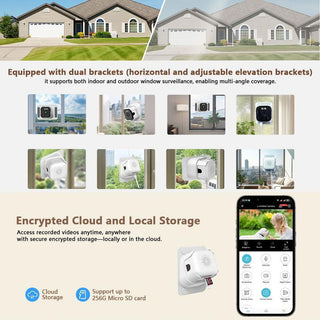 Sakerplus® 2K Dual Band Window Security Camera
