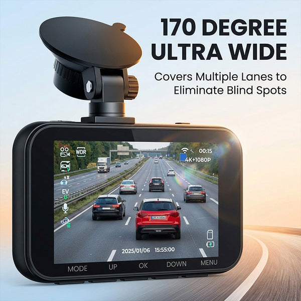 Sakerplus® Ultra 4K Dual Dash Cam