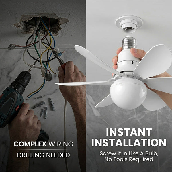 Sakerplus® Modern Low Profile Ceiling Fan Light