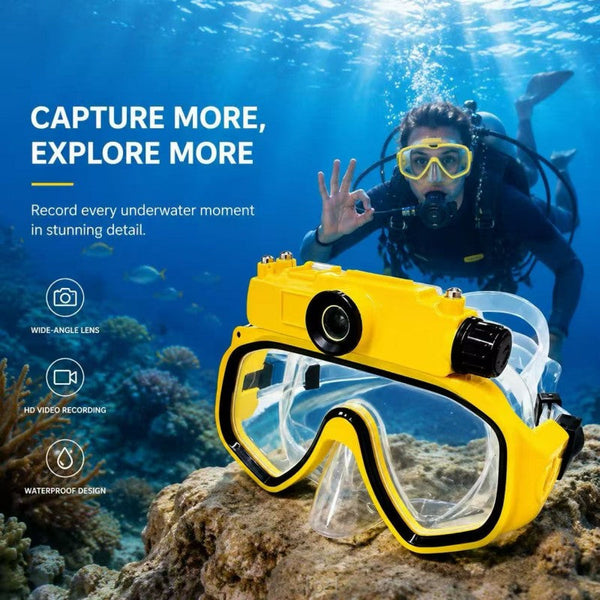 Sakerplus® Waterproof Recording Swimming Diving Mask