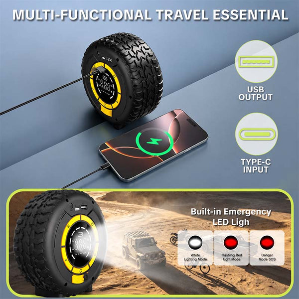 Sakerplus® Portable Tire Inflator Jump Starter