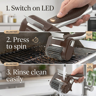 Sakerplus® Electric Cordless Grill Cleaning Brush