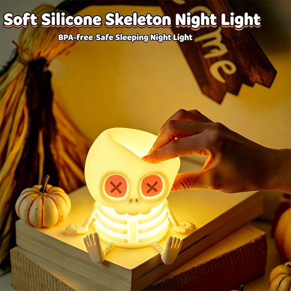 Sakerplus® Cute RGB Halloween Skeleton Night Light