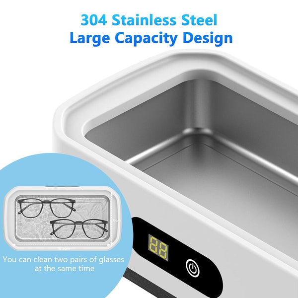 Sakerplus® Large Capacity Ultrasonic Jewelry Cleaner