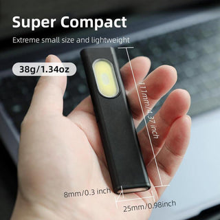 Sakerplus Compact Rechargeable Pocket Flashlight