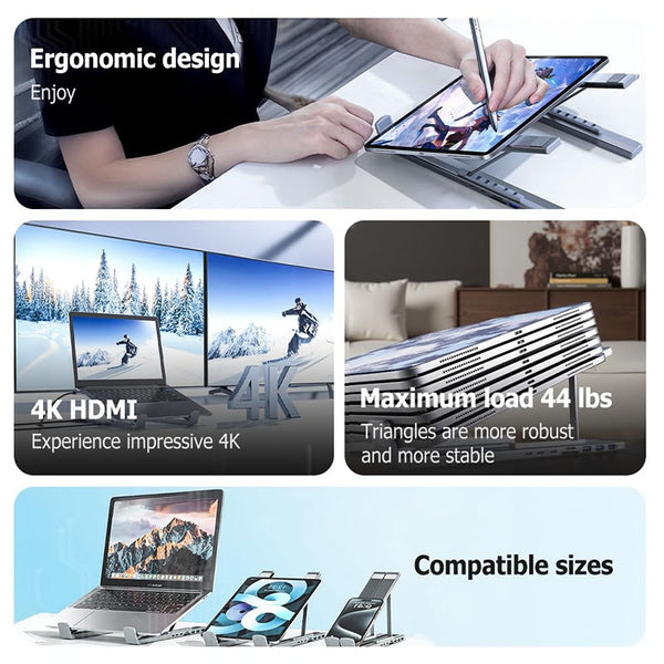 Sakerplus 8-in-1 USB-C Laptop Docking Station