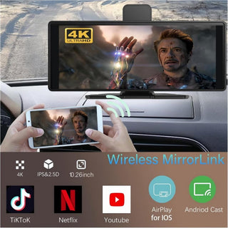 Sakerplus® 360° Rotating Wireless Carplay Display