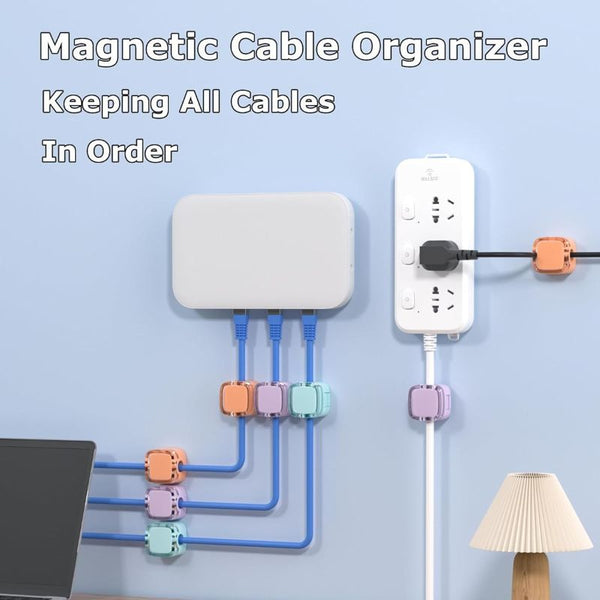 Sakerplus® Magnetic Cable Clips Desk Organizer