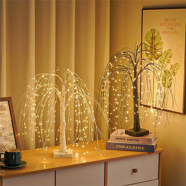 Sakerplus LED Willow Tree Light with 8 Modes