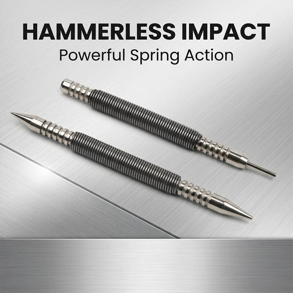 Sakerplus® Spring Loaded Center Punch Tool