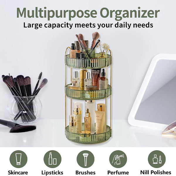 Sakerplus® 360 Rotating 3 Tier Organizer
