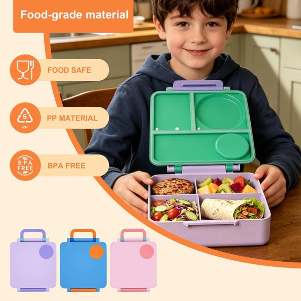 Sakerplus® Kids Insulated Leakproof Bento Lunch Box
