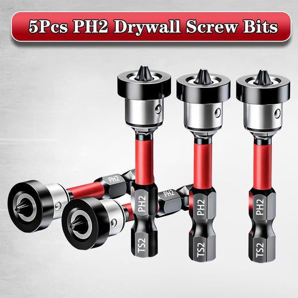 Sakerplus® Drywall Screw Setter Magnetic PH2 Bits