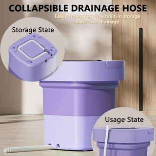 Sakerplus® Foldable Portable Mini Washing Machine