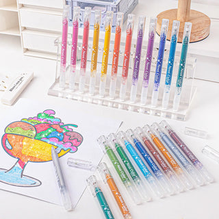 Sakerplus® Glitter Gel Pens Metallic Drawing Set