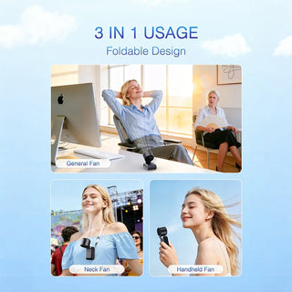 Sakerplus® Foldable Handheld Turbo Mini Portable Fan