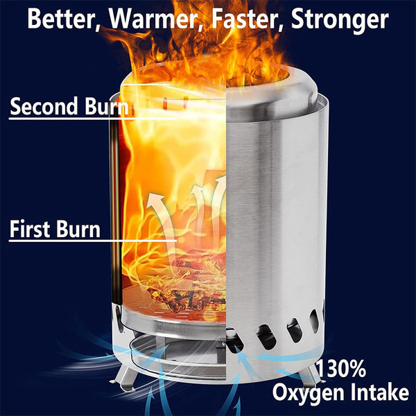 Saker Portable Smokeless Tabletop Fire Pit
