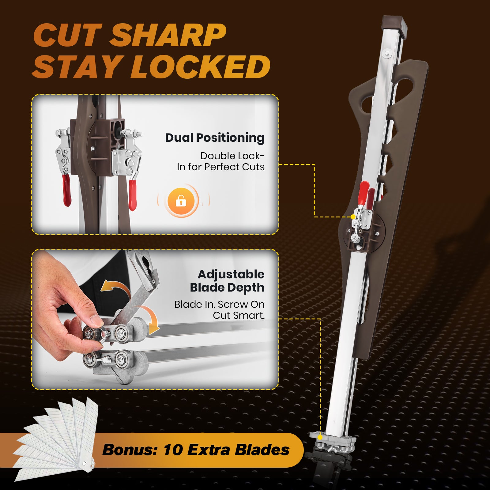 Drywall Cutter,Foldable Hand Push Dual ... - UK