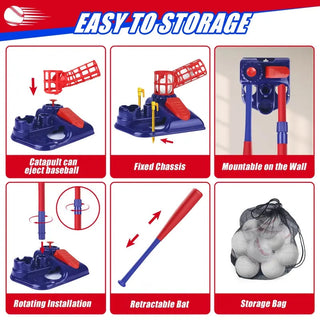 Sakerplus® Youth Automatic Baseball Pitching Machine Set