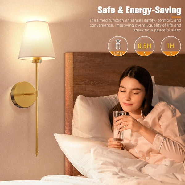 Sakerplus® Rechargeable Battery Operated Wall Sconces