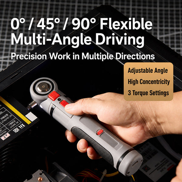 Sakerplus® Rechargeable 4V Screwdriver with Pivoting Head