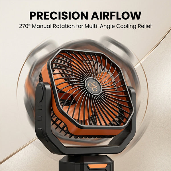 Sakerplus® Portable Rechargeable Camping Fan