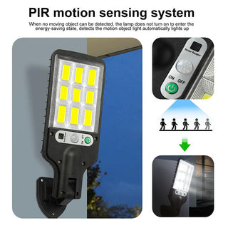 Sakerplus Solar Street Lights Outdoor Security Set