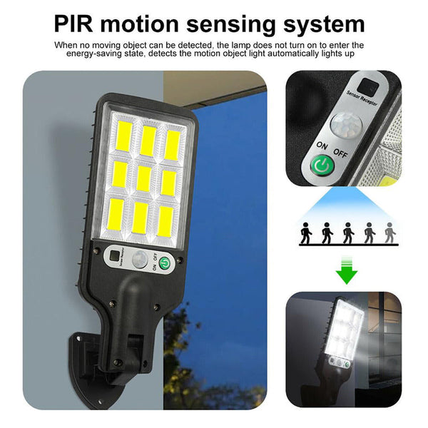 Sakerplus Solar Street Lights Outdoor Security Set