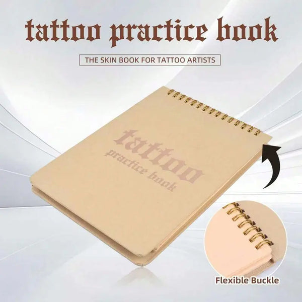 Sakerplus® Spiral Bound Tattoo Practice Skin Book