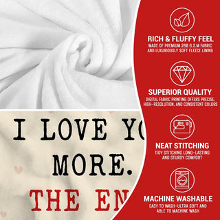 Sakerplus® Romantic Love Throw Blanket for Couples