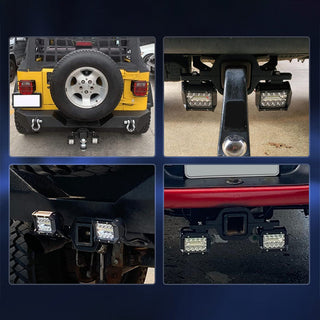 Sakerplus LED Work Light Pods With Brackets