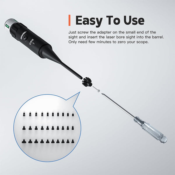 Sakerplus Laser Bore Sighter Kit for All Calibers