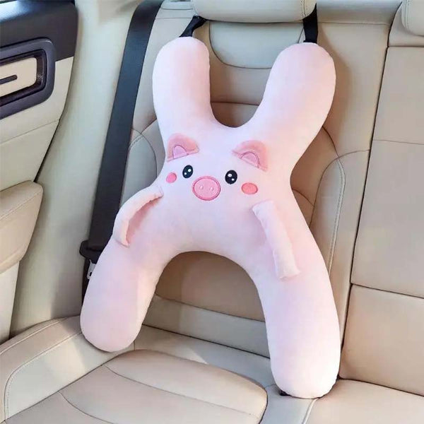Sakerplus® Kids Plush Car Seat Pillow