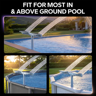 Sakerplus® Solar Pool Fountain With Lights