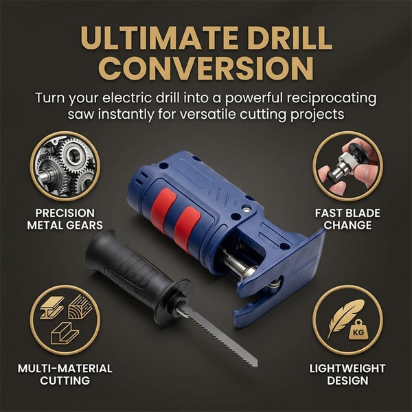 Sakerplus® Electric Drill Reciprocating Saw Adapter Converter