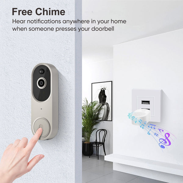 Saker 1080P Wireless Doorbell Video Camera