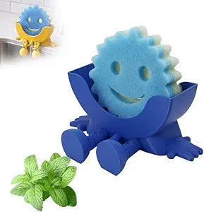 Sakerplus® Cute Smiling Sponge Holder With Drainage