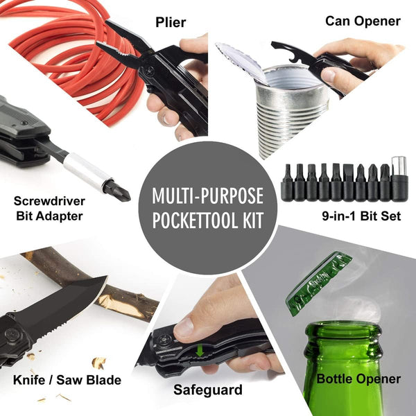 Saker 7 in 1 Stainless Steel Pocket Knife Pliers