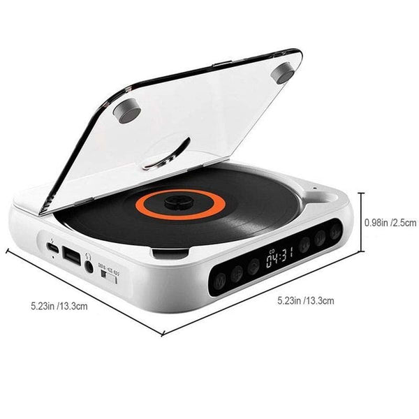 Sakerplus Portable Bluetooth-compatible CD Player