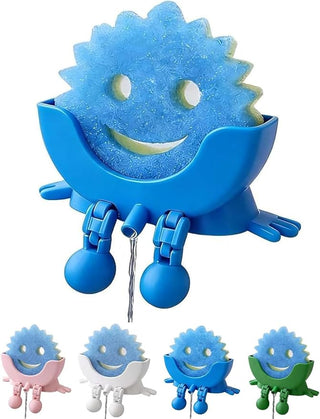 Sakerplus® Cute Smiling Sponge Holder With Drainage