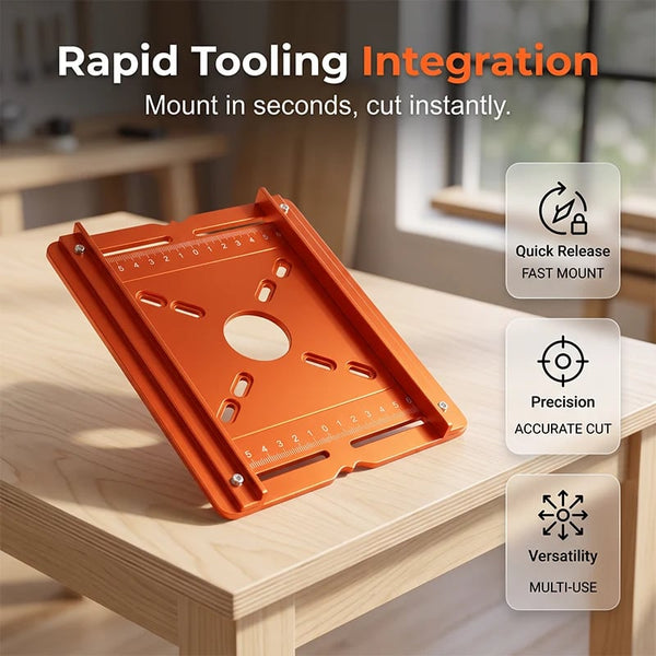 Sakerplus® Precision Wood Router Slotting Guide Bracket