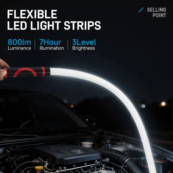 Sakerplus® Flexible Bendable Rechargeable Automotive Work Light