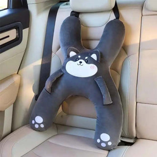 Sakerplus® Kids Plush Car Seat Pillow