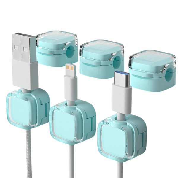 Sakerplus® Magnetic Cable Clips Desk Organizer