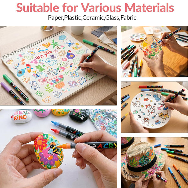 Sakerplus® Acrylic Paint Marker Pen Set